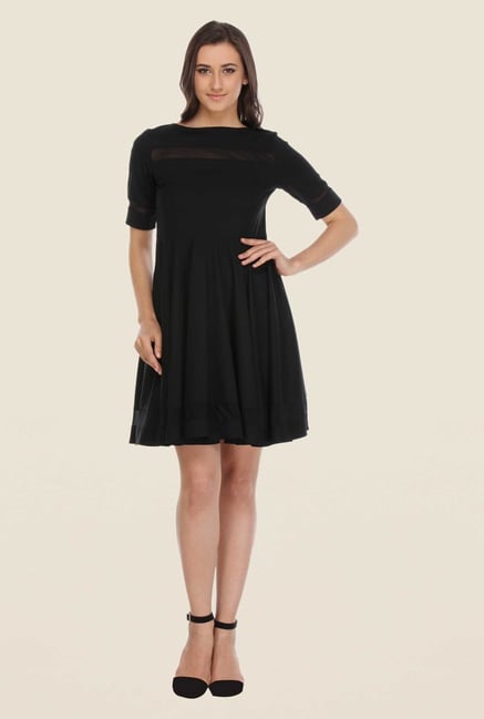 Kaaryah Black Solid Dress Kaaryah Black Solid Dress