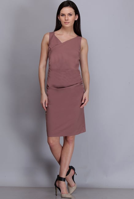 Kaaryah Pink Solid Dress Kaaryah Pink Solid Dress