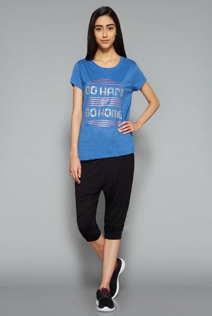 Westsport by Westside Blue Printed Top Westsport by Westside Blue Printed Top