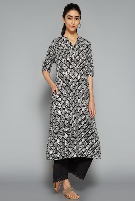 Utsa by Westside Black Printed Kurta Utsa by Westside Black Printed Kurta