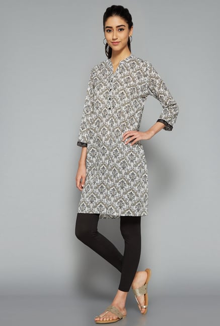 Utsa by Westside Off White Printed Kurti Utsa by Westside Off White Printed Kurti
