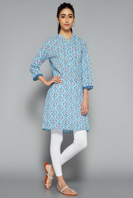 Utsa by Westside Turquoise Printed Kurti Utsa by Westside Turquoise Printed Kurti