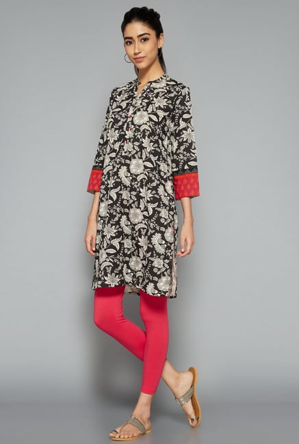 Utsa by Westside Black Printed Kurti Utsa by Westside Black Printed Kurti