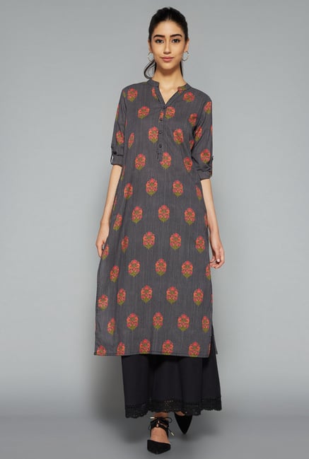 Utsa by Westside Black Printed Kurta Utsa by Westside Black Printed Kurta