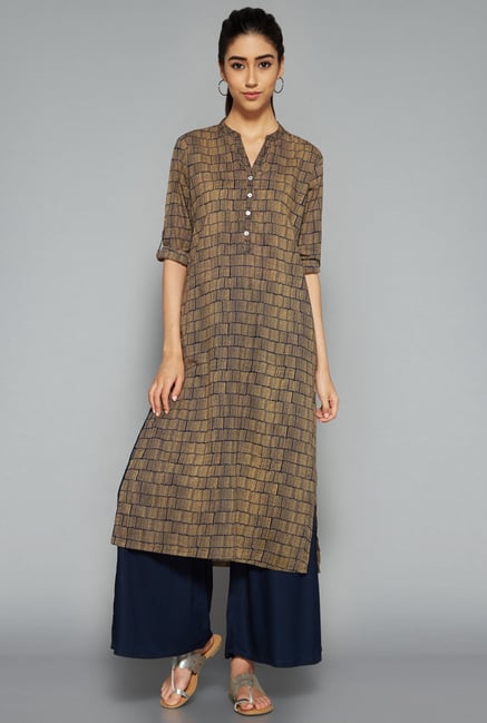Utsa by Westside Brown Printed Kurta Utsa by Westside Brown Printed Kurta
