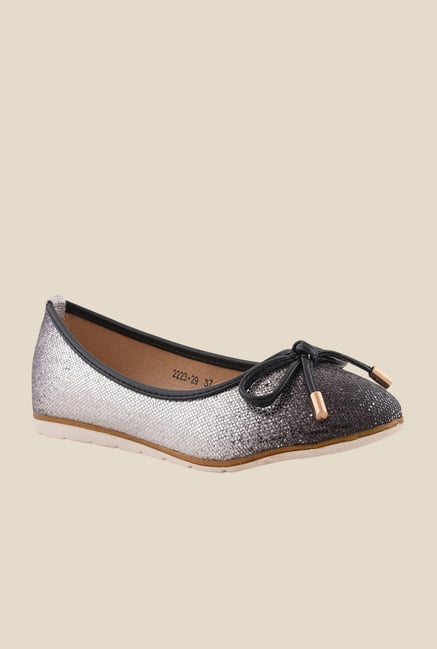 Bruno Manetti Black & Silver Flat Ballets Bruno Manetti Black & Silver Flat Ballets