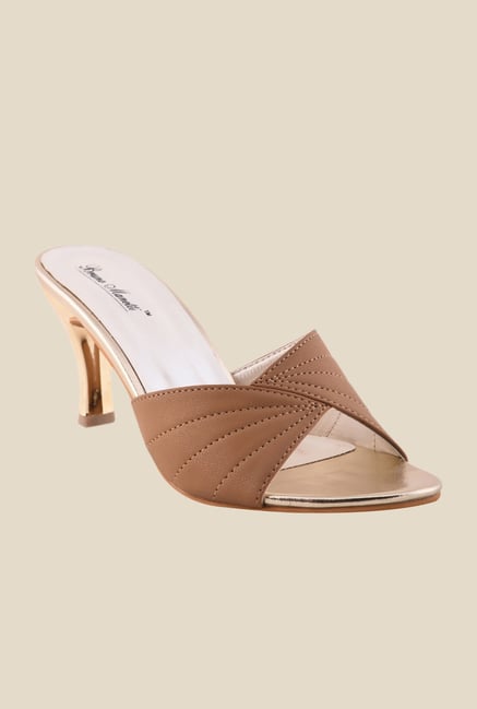 Bruno Manetti Brown Stiletto Heeled Sandals Bruno Manetti Brown Stiletto Heeled Sandals