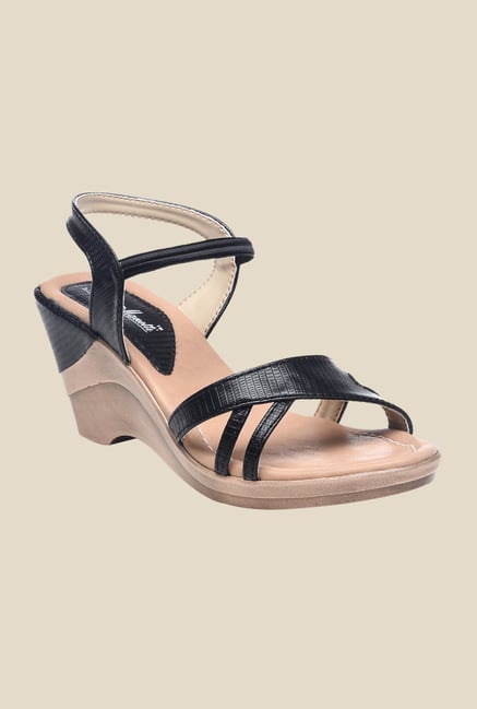Bruno Manetti Black Sling Back Wedges Bruno Manetti Black Sling Back Wedges