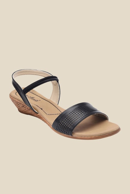 Bruno Manetti Black Sling Back Wedges Bruno Manetti Black Sling Back Wedges