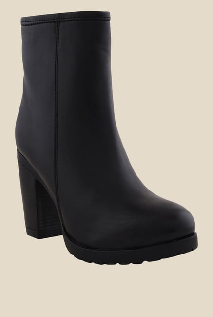 Bruno Manetti Black Block Heeled Booties Bruno Manetti Black Block Heeled Booties