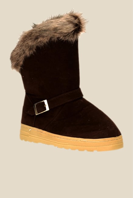 Bruno Manetti Coffee Flat Booties Bruno Manetti Coffee Flat Booties