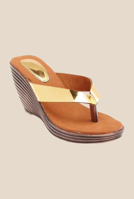 Bruno Manetti Golden Thong Sandals Bruno Manetti Golden Thong Sandals