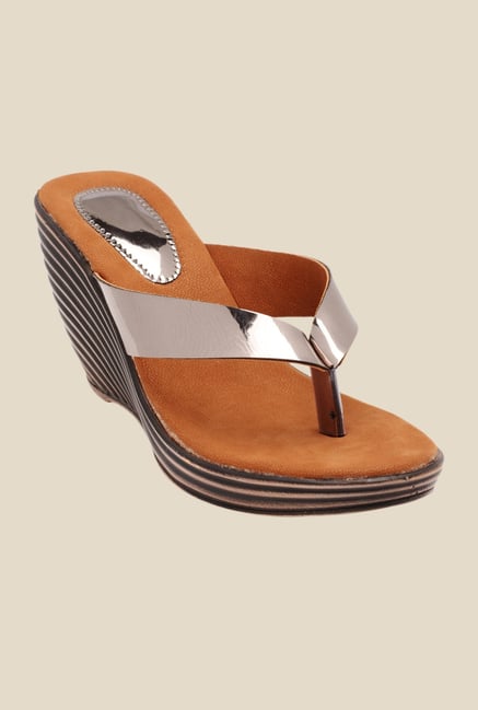 Bruno Manetti Silver Thong Sandals Bruno Manetti Silver Thong Sandals