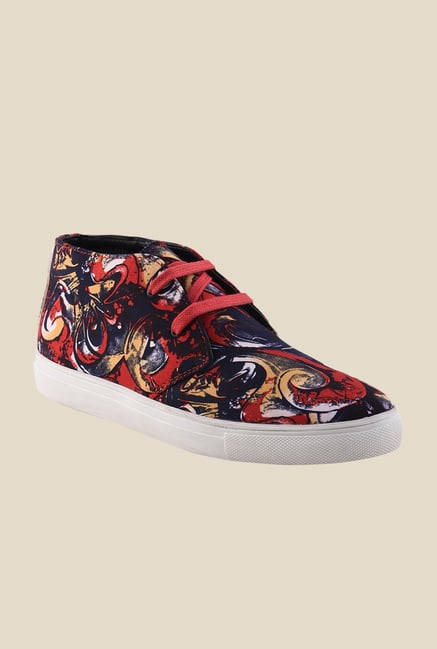 Bruno Manetti Red & Yellow Chukka Sneakers Bruno Manetti Red & Yellow Chukka Sneakers
