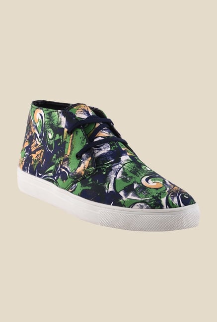 Bruno Manetti Green & Navy Chukka Sneakers Bruno Manetti Green & Navy Chukka Sneakers