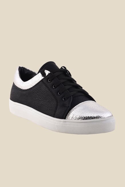 Bruno Manetti Silver & Black Sneakers Bruno Manetti Silver & Black Sneakers