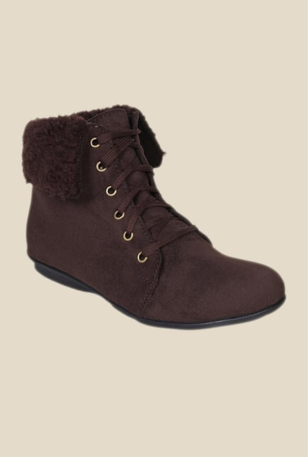 Bruno Manetti Brown Flat Booties Bruno Manetti Brown Flat Booties
