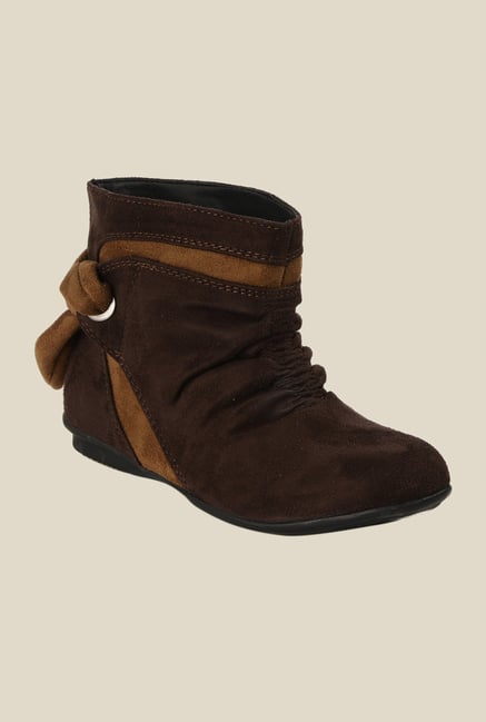 Bruno Manetti Brown Flat Booties Bruno Manetti Brown Flat Booties