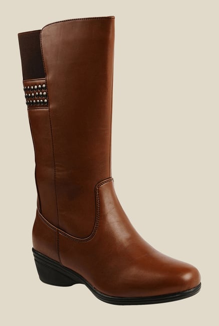 Bruno Manetti Tan Wedge Heeled Booties Bruno Manetti Tan Wedge Heeled Booties