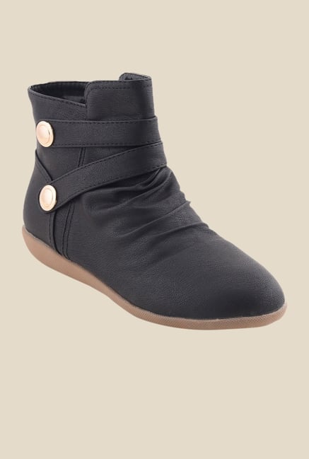 Bruno Manetti Black Flat Booties Bruno Manetti Black Flat Booties