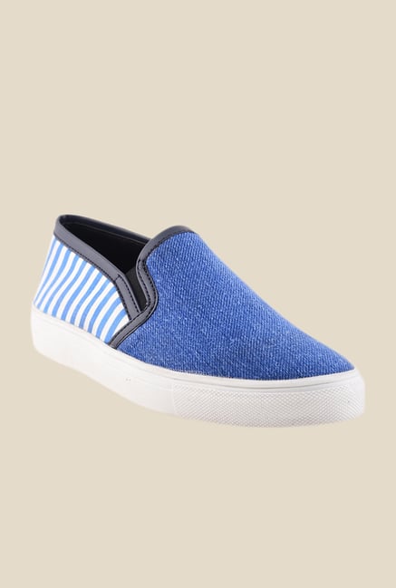 Bruno Manetti Blue & White Plimsolls Bruno Manetti Blue & White Plimsolls
