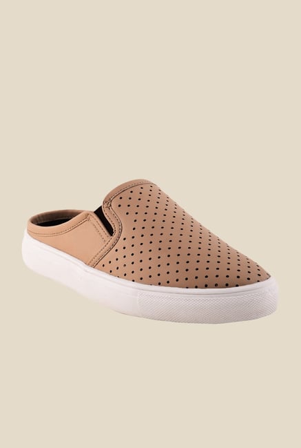 Bruno Manetti Tan & White Mules Bruno Manetti Tan & White Mules