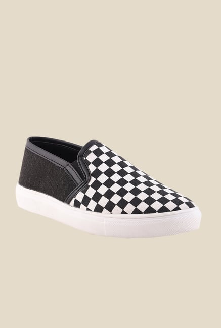 Bruno Manetti Black & White Plimsolls Bruno Manetti Black & White Plimsolls