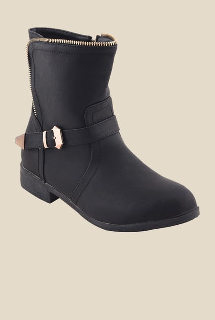 Bruno Manetti Black Flat Booties Bruno Manetti Black Flat Booties