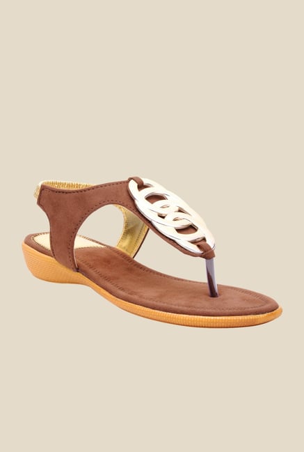 Bruno Manetti Brown Sling Back Sandals Bruno Manetti Brown Sling Back Sandals