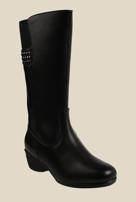 Bruno Manetti Black Wedge Heeled Booties Bruno Manetti Black Wedge Heeled Booties