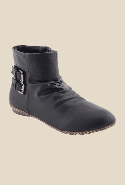 Bruno Manetti Black Flat Booties Bruno Manetti Black Flat Booties