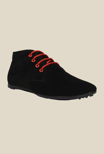 Bruno Manetti Black & Red Chukka Shoes Bruno Manetti Black & Red Chukka Shoes