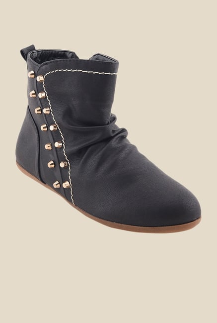 Bruno Manetti Black Flat Booties Bruno Manetti Black Flat Booties
