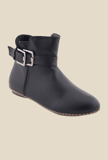 Bruno Manetti Black Flat Booties Bruno Manetti Black Flat Booties