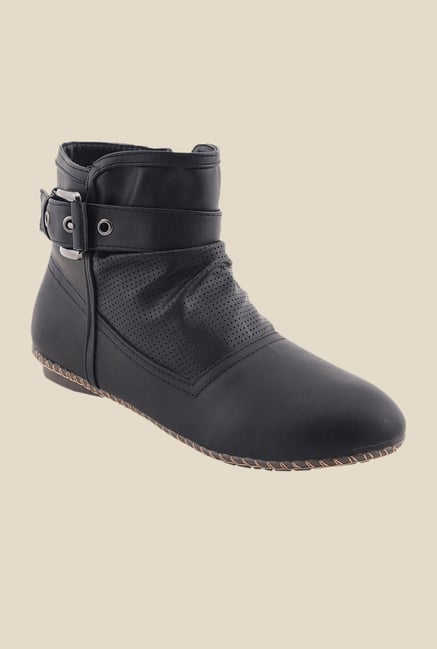Bruno Manetti Black Flat Booties Bruno Manetti Black Flat Booties