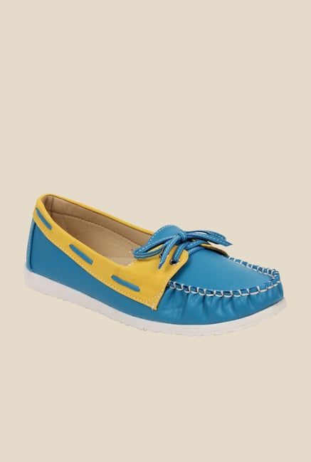 Bruno Manetti Blue & Yellow Boat Shoes Bruno Manetti Blue & Yellow Boat Shoes