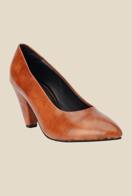 Bruno Manetti Tan Stiletto Heeled Pumps Bruno Manetti Tan Stiletto Heeled Pumps