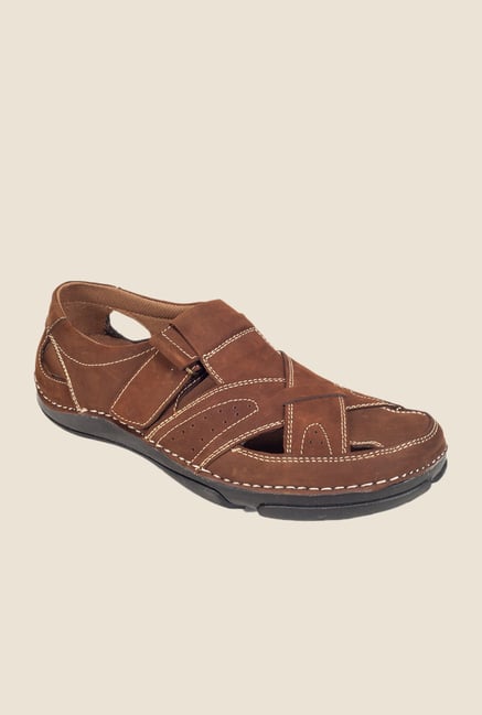 Khadim's British Walkers Dark Brown Fisherman Sandals Khadim's British Walkers Dark Brown Fisherman Sandals