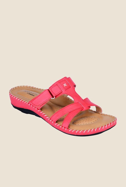 Khadim's Softouch Coral Slide Sandals Khadim's Softouch Coral Slide Sandals