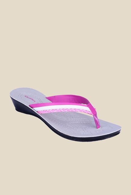 Khadim's Pink & White Thong Sandals Khadim's Pink & White Thong Sandals