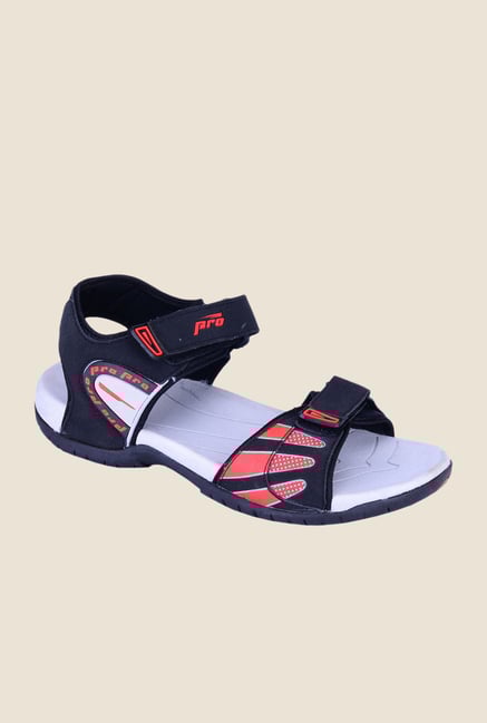 Khadim's Pro Black Floater Sandals Khadim's Pro Black Floater Sandals