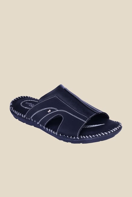 Khadim's Softouch Black Casual Sandals Khadim's Softouch Black Casual Sandals