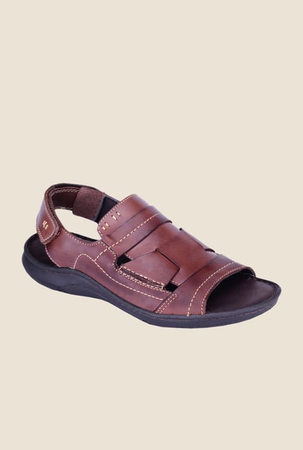 Khadim's British Walkers Brown Back Strap Sandals Khadim's British Walkers Brown Back Strap Sandals