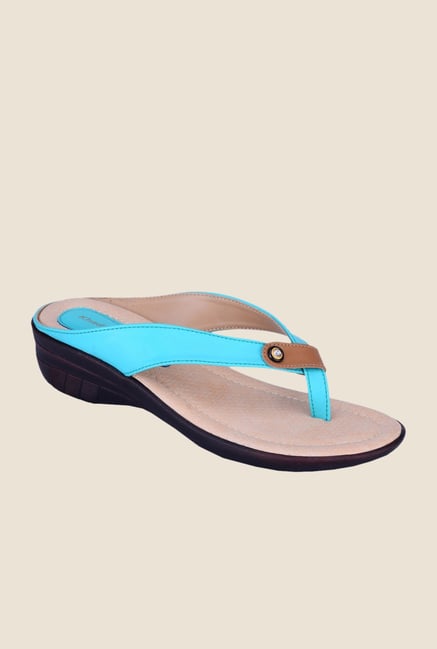 Khadim's Turquoise Thong Sandals Khadim's Turquoise Thong Sandals