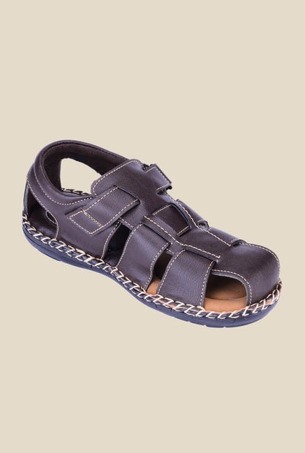 Khadim's Softouch Brown Fisherman Sandals Khadim's Softouch Brown Fisherman Sandals