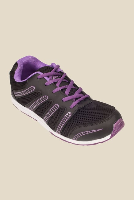 Khadim's Pro Black & Purple Running Shoes Khadim's Pro Black & Purple Running Shoes