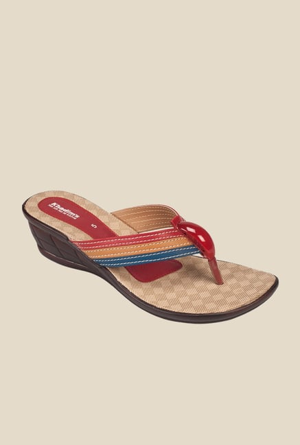 Khadim's Multicolour Wedge Heeled Sandals Khadim's Multicolour Wedge Heeled Sandals