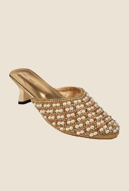 Khadim's Golden Mule Sandals Khadim's Golden Mule Sandals