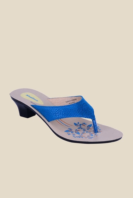 Khadim's Blue Thong Sandals Khadim's Blue Thong Sandals