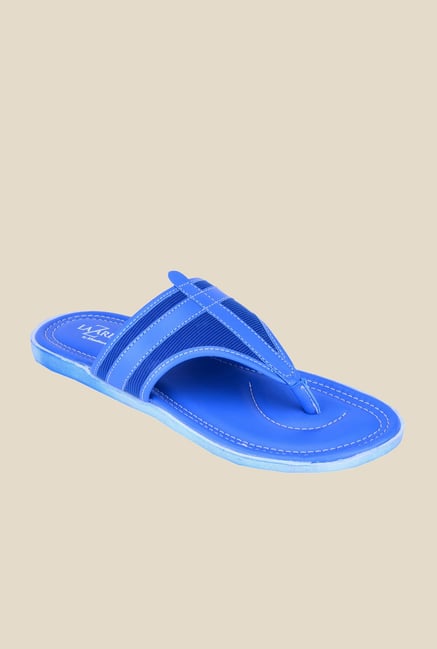 Khadim's Lazard Blue Thong Sandals Khadim's Lazard Blue Thong Sandals